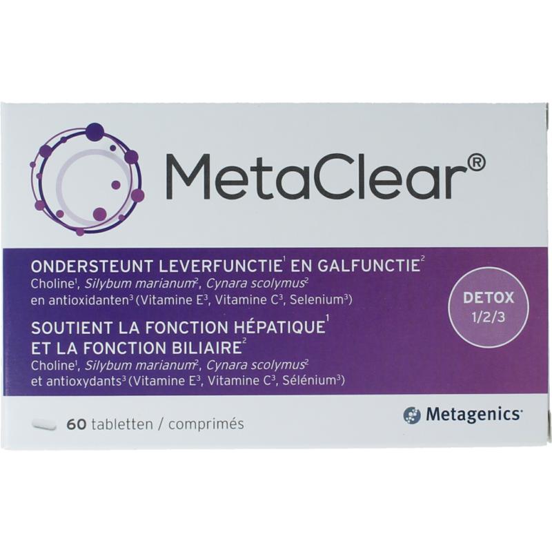  Metagenics metaclear 60t