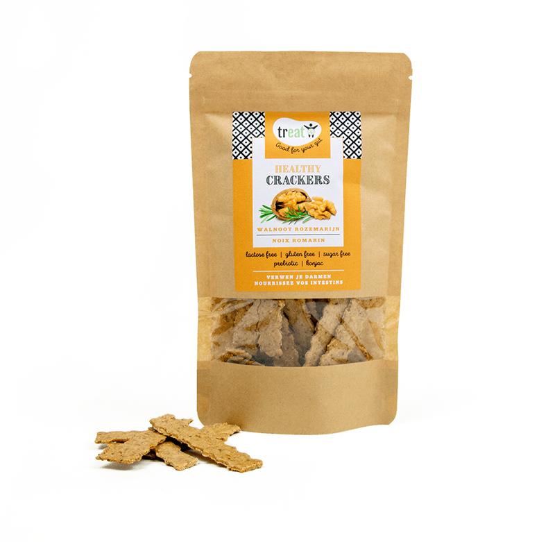 Crackers walnoot rozemarijn glutenvrij