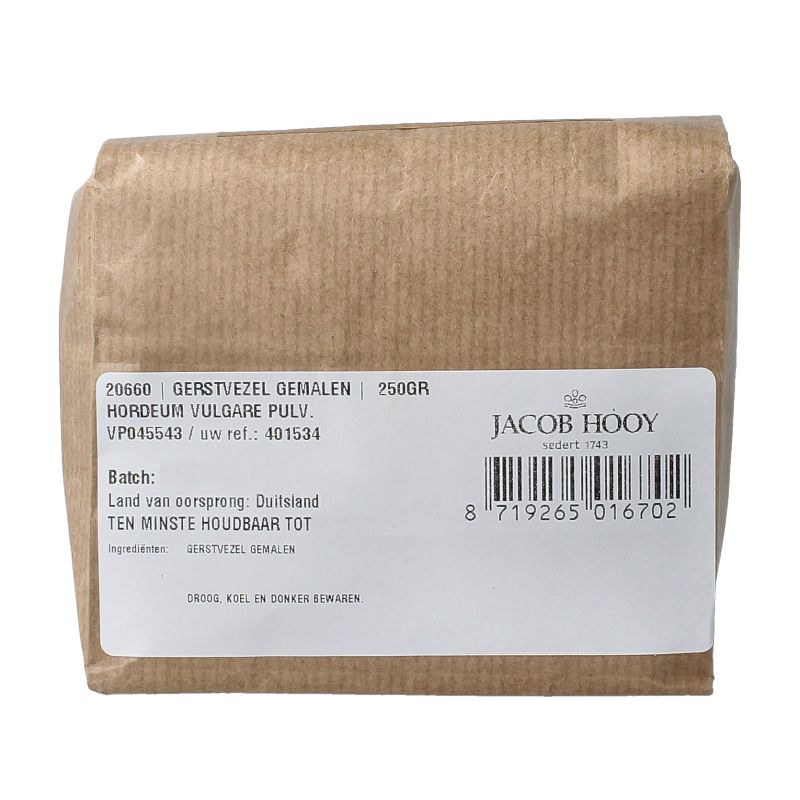 HOOY Gerstvezel gemalen 250 gr