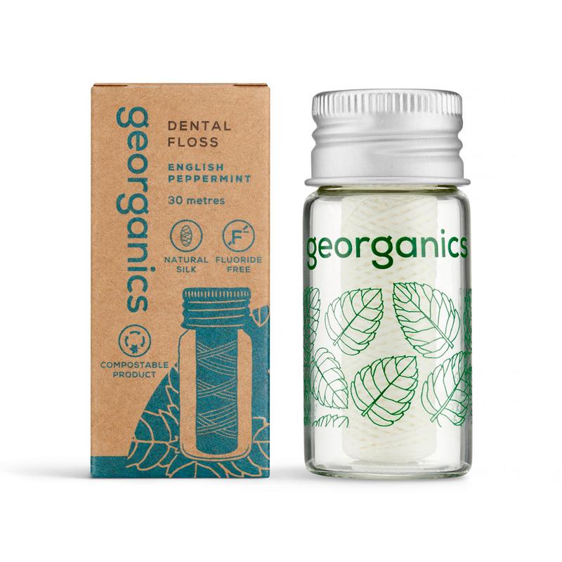 Georganics Dental floss english peppermint 30 meter