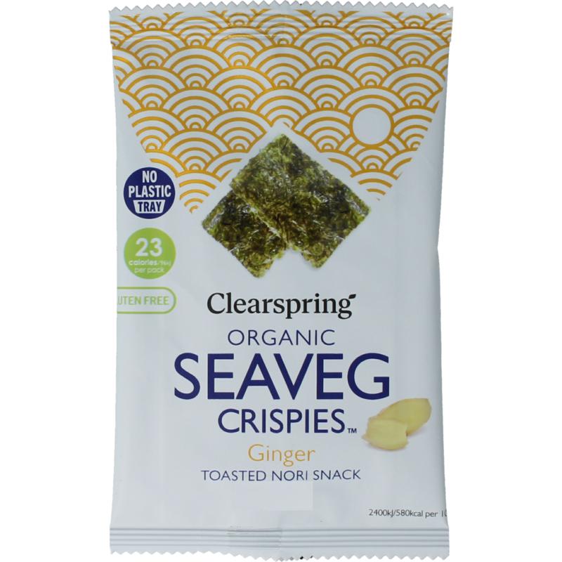 Clearspring seaveg - crispies ginger bio