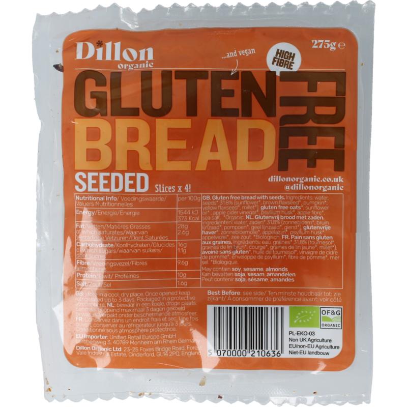 DILLON ORGANIC Brood gv seebio 275g