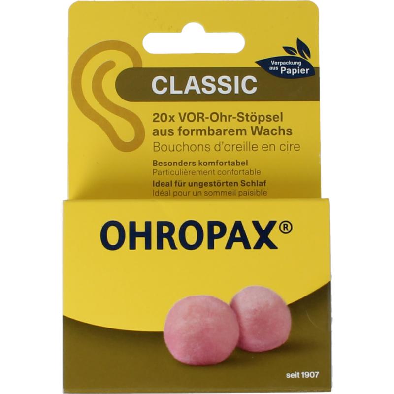 OHROPAX Oordopjes wasbol 20st