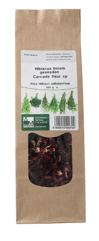 Marma Hibiscus bloem gesneden