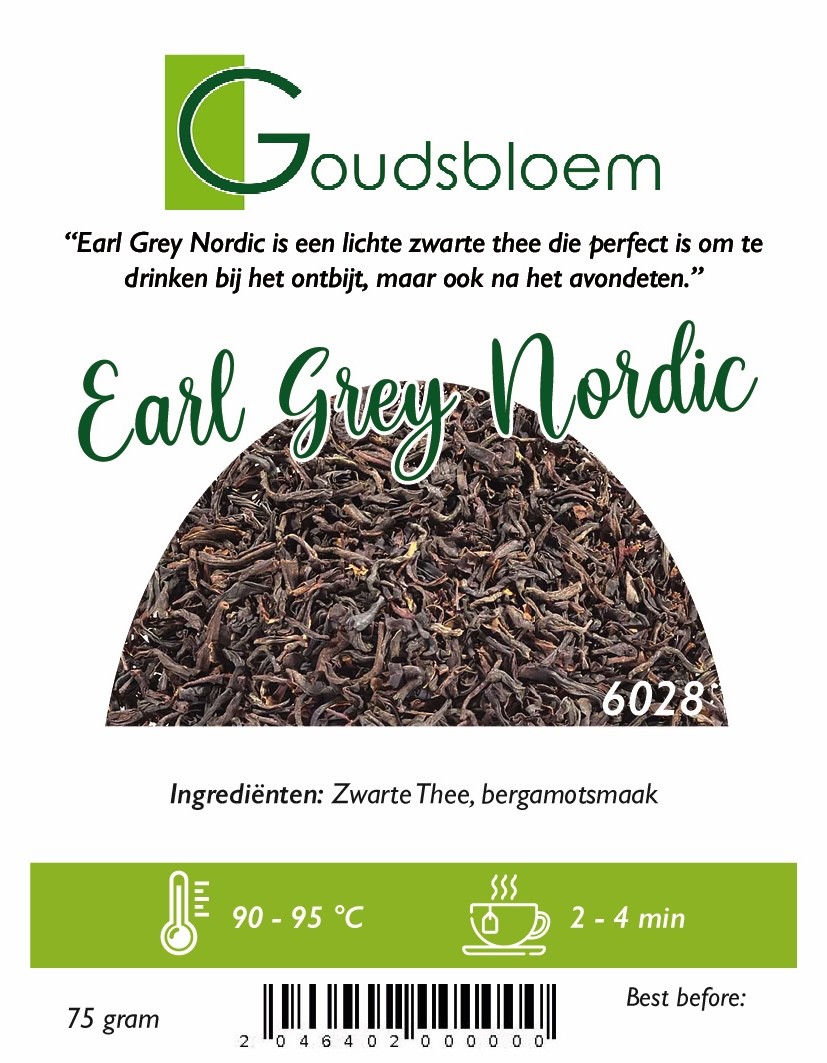 Goudsbloem Earl Grey Nordic thee 100 gram