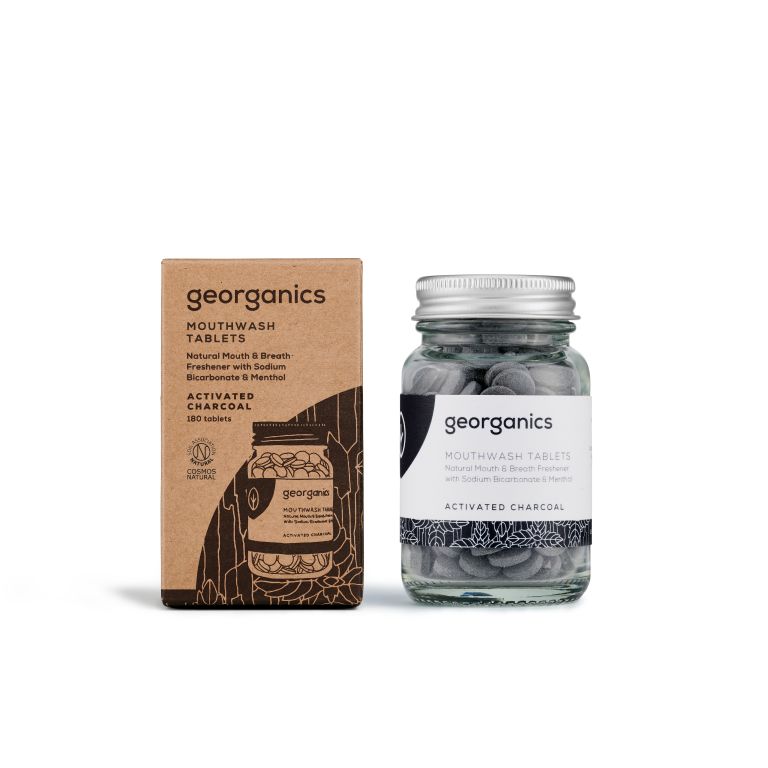 Georganics mouthwash tablets activ charco