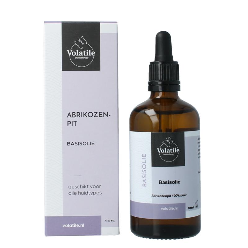 Abrikozenpit basisolie glazen fles