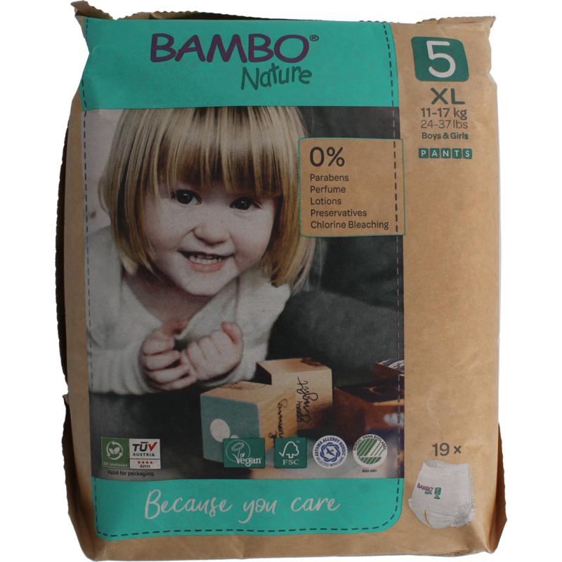 BAMBO NATURE Bambo luierbroekjes 5 11-17kg 19s