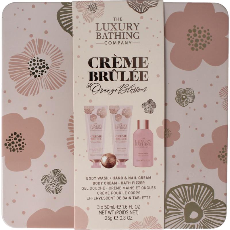 The Luxury Bath Relax & unwind hand nail creme body wash etc blik