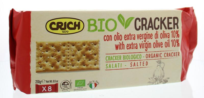 Crackers olijfolie met zout rood