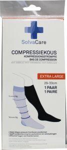 Compressiekous zwart XL 29 - 33 cm