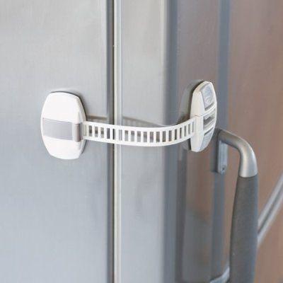 Knijpslot zelfklevend wit 20 cm