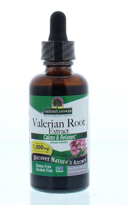 Valeriaan extract 1:1 alcoholvrij 1000 mg