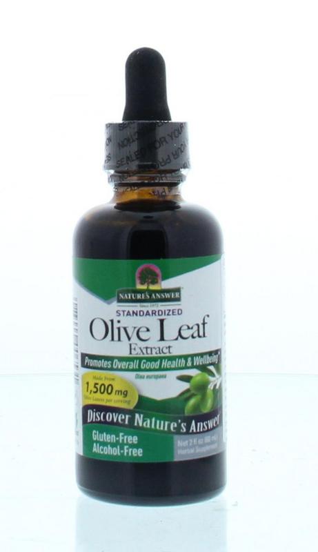 Olijfblad extract 1:1 alcoholvrij 1500 mg