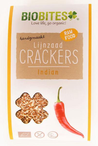 Raw food lijnzaad cracker Indian