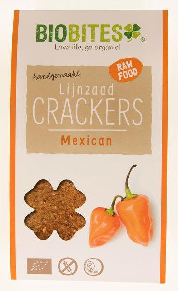 Raw food lijnzaad cracker Mexican