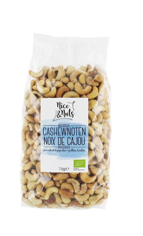 Cashewnoten geroosterd en gezouten