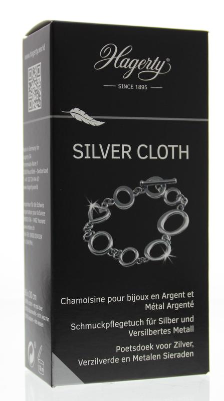 Silver cloth 30 x 36 cm