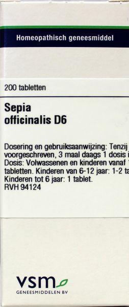 Sepia officinalis D6