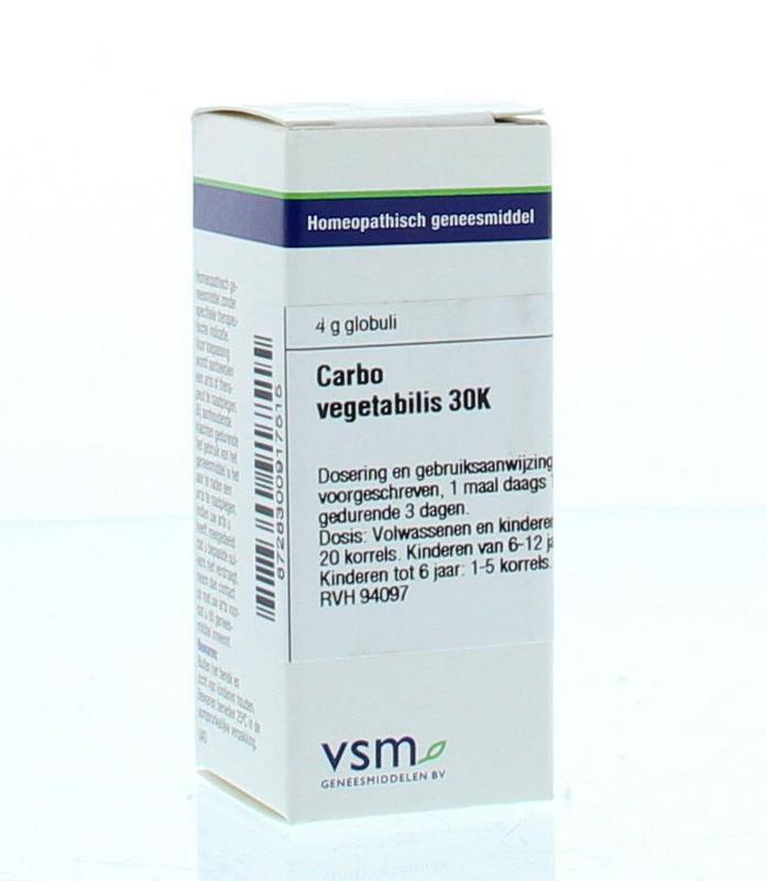 Carbo vegetabilis 30K