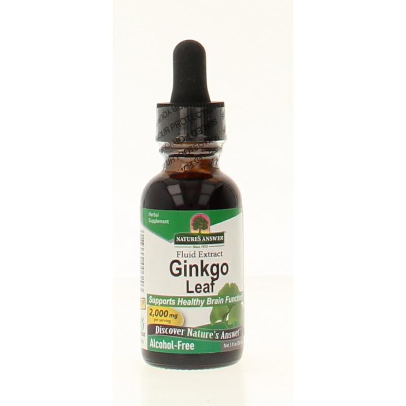 Natures Answer Ginkgo Biloba extract alcoholvrij 500 mg