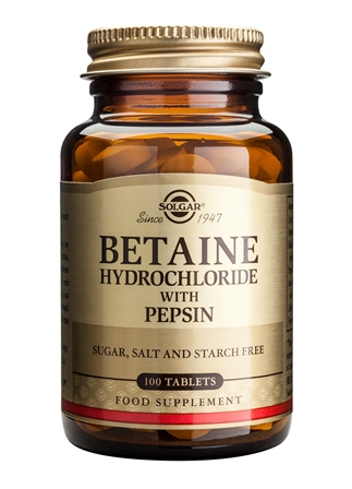 Betaine Hydrochloride with Pepsin