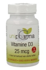 Unipharma vit d3 25mcg 1000ie