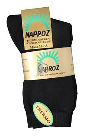 NAPROZ THERMO SOK ZWART 35-38