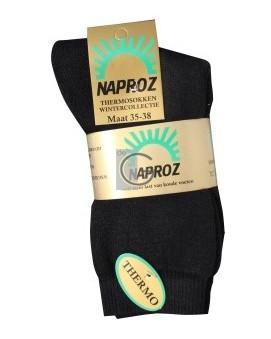 Naproz thermo sok zwart 47-49