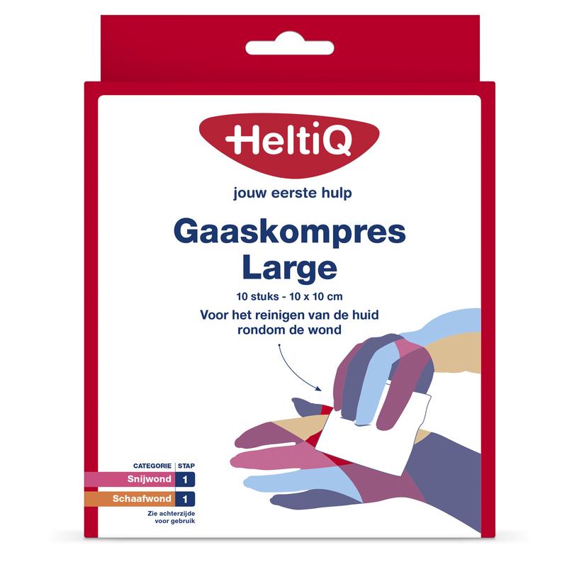 Gaaskompressen 10 x 10 cm