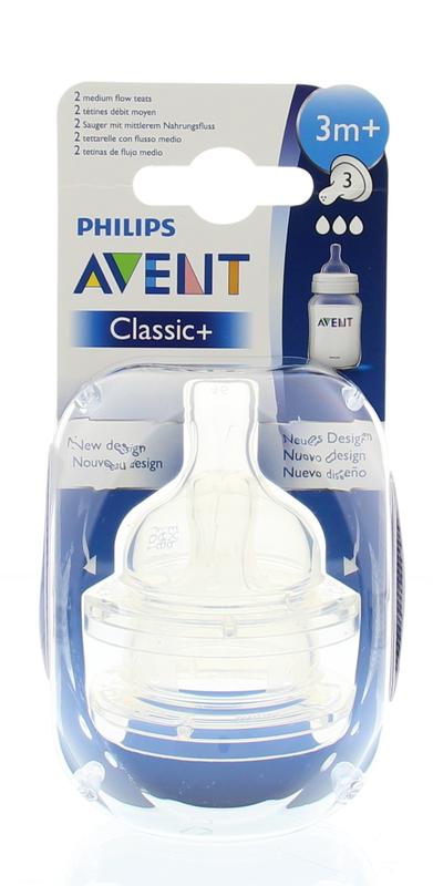 Speen classic normaal 3 gaatjes 3M+