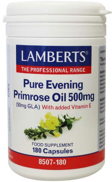 Teunisbloemolie 500 mg (pure evening primrose oil)