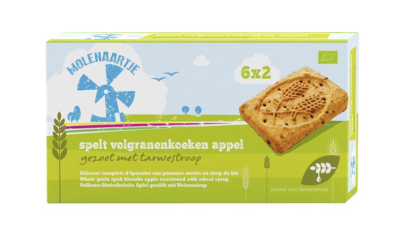 Speltkoek volgranen appel
