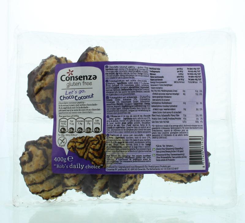 Kokosmacronen met chocolade