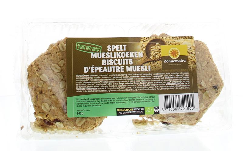 Spelt mueslikoeken