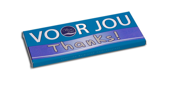 Wensreep melkchocolade voor jou! thanks