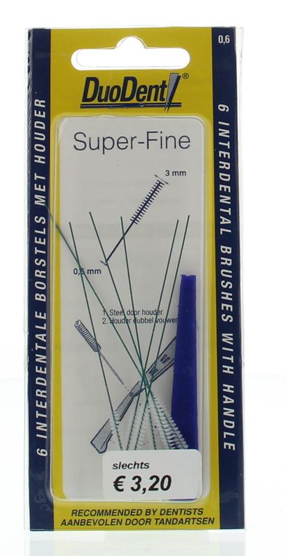 Interdentaal borstel super fine 0.6