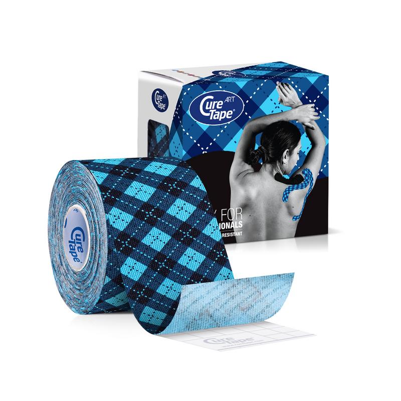 Art tartan blue 5 m x 5 cm