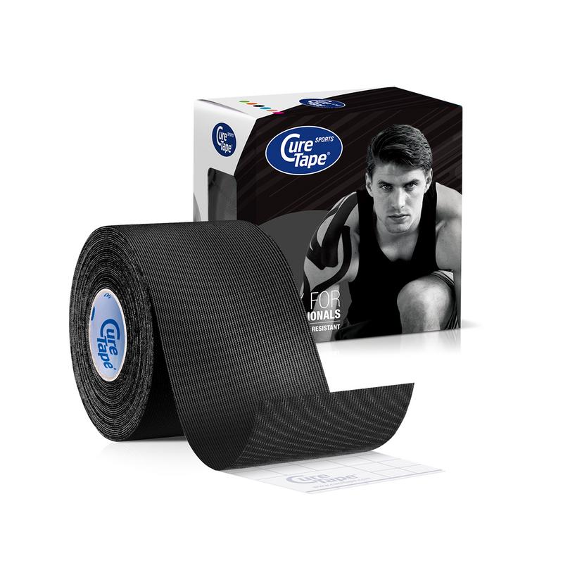 Sports zwart 5 m x 5 cm
