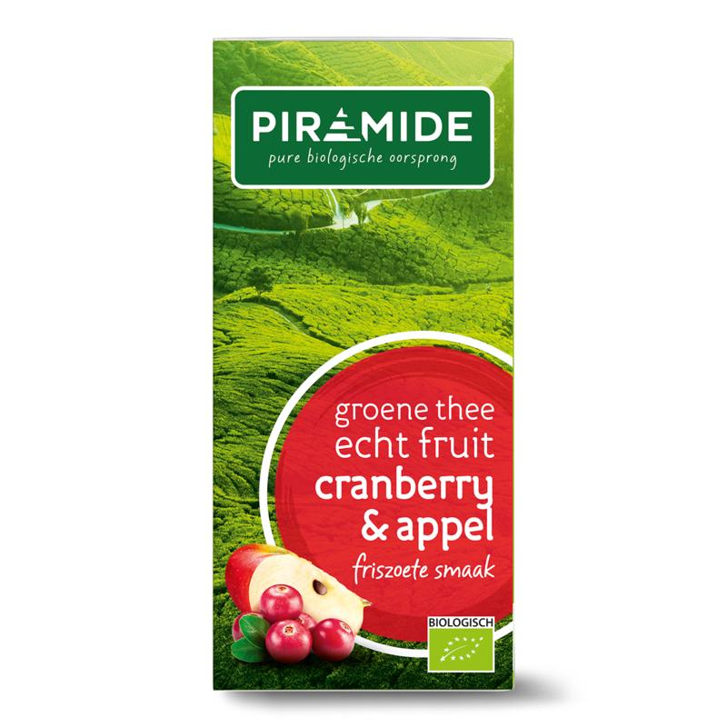 Groene thee cranberry/appel
