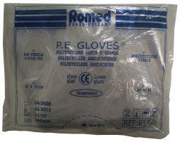 Polyester handschoen glad dik