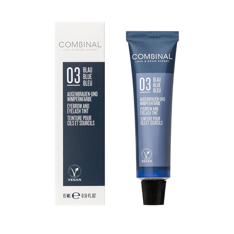 Wenkbrauwen wimperverf blauw