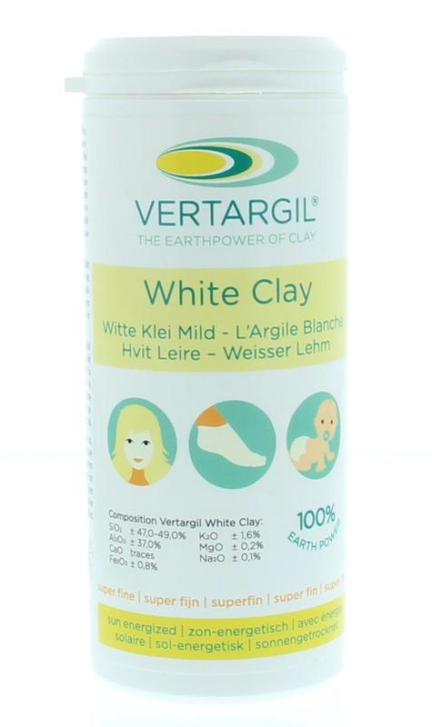 Witte leem strooibus