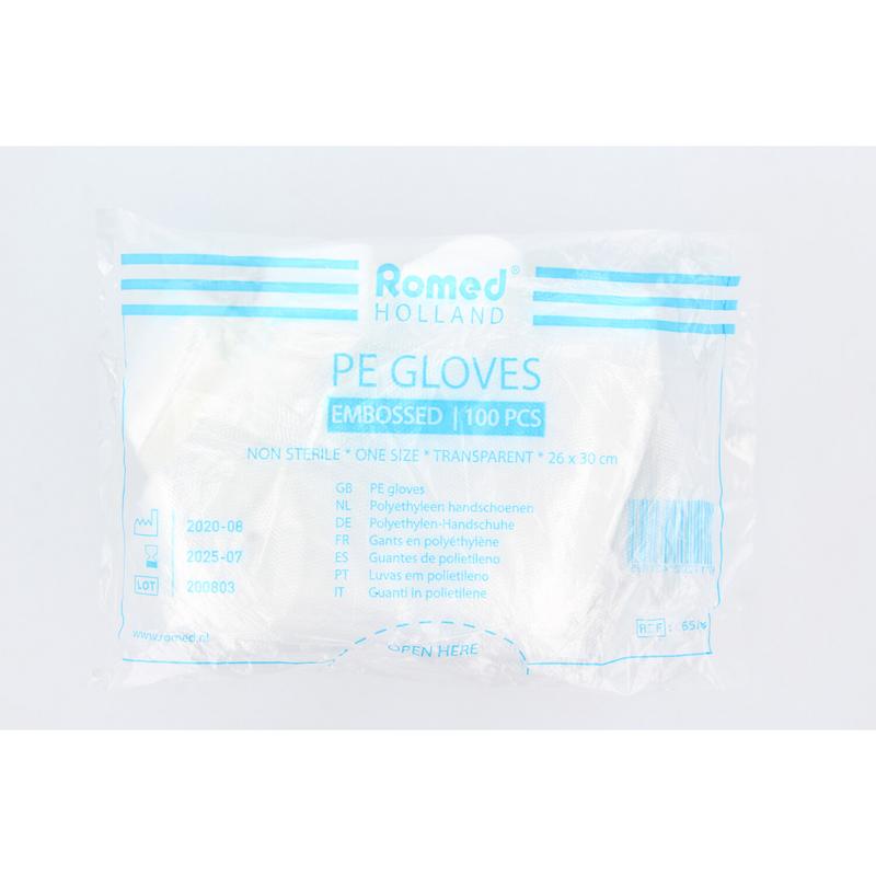 Polyester handschoen ruw