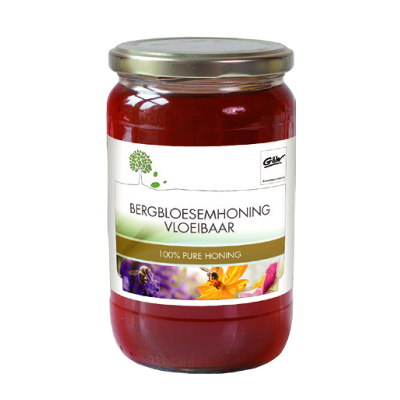 G&W Bergbloesem Honing vloeibaar 900 gram
