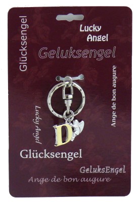 Geluksengel sleutelhanger D