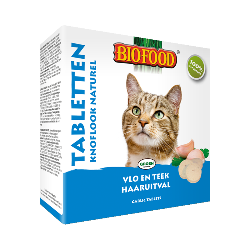 Biofood Knoflook Naturel Tabletten Kat