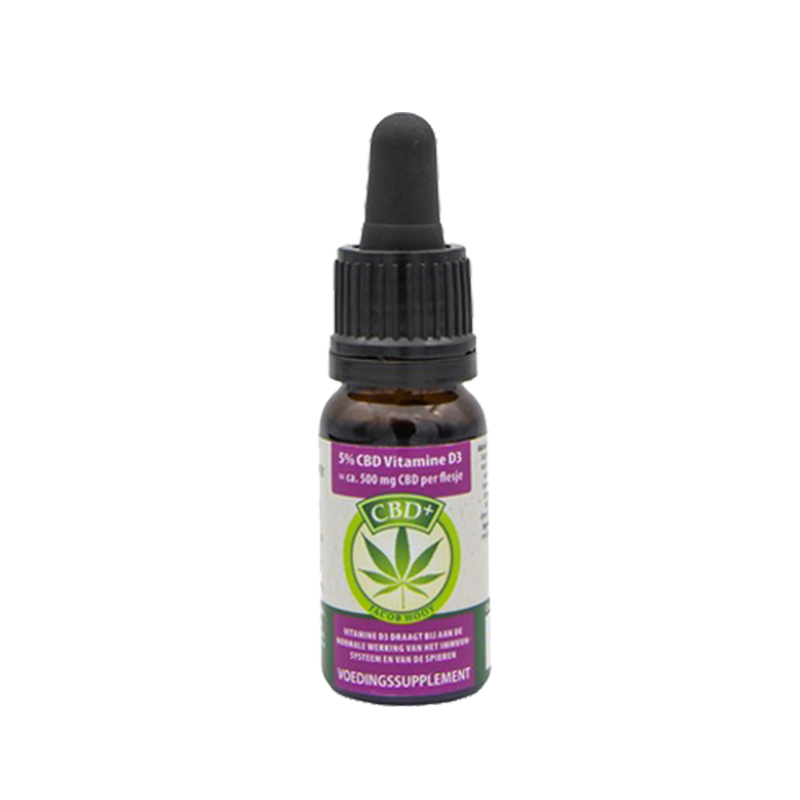 Jacob Hooy CBD Olie 5% met vitamine D3