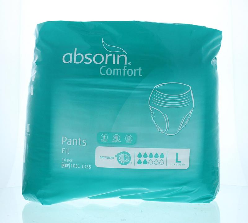 Absorin Comfort pants fit large tot 145 cm