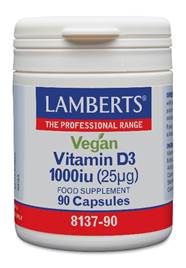 Lamberts Vitamine D3 1000IE 25 mcg vegan